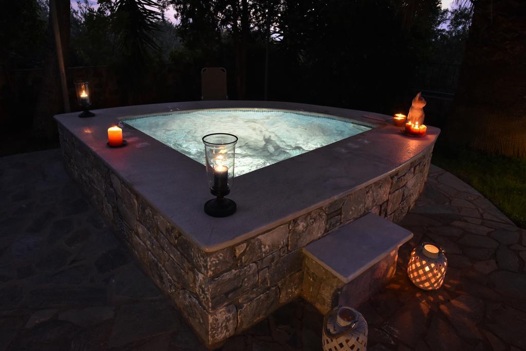 Villa Onar A Stone House With Amazing View Stoúpa Esterno foto