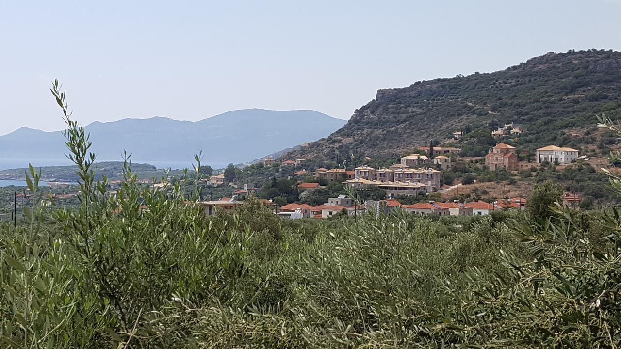 Villa Onar A Stone House With Amazing View Stoúpa Esterno foto
